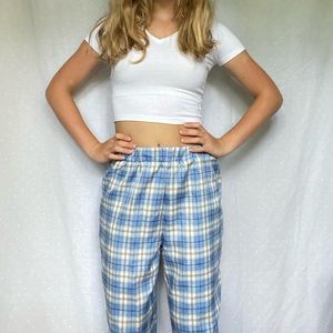 Romwe plaid sweatpants